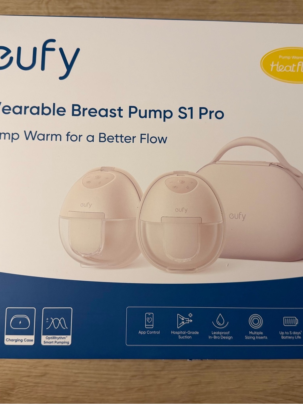Eufy Wearable Breast Pump S1 Pro - Light Pink